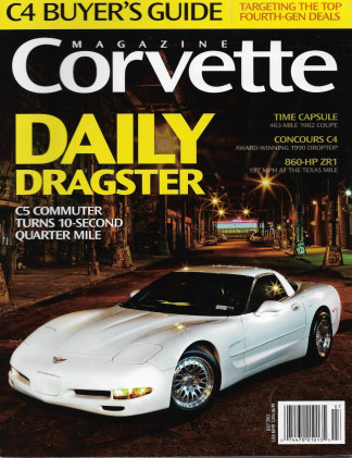 CORVETTE MAGAZINE 2012 JULY - 'C5 SEC 1/4 MILE, LOW MILE '82, '90 CONCOURS C4 